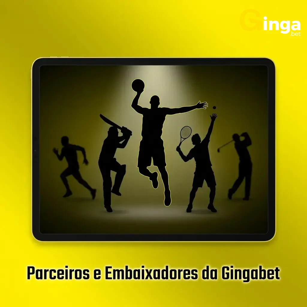 Parceiros e embaixadores oficiais da Gingabet no Brasil, representantes da plataforma de apostas.