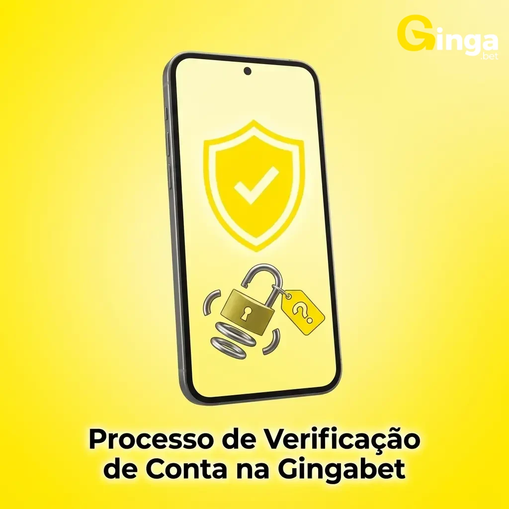 Processo de verificação de conta na Gingabet com etapas de identidade, endereço e CPF para liberar saques.