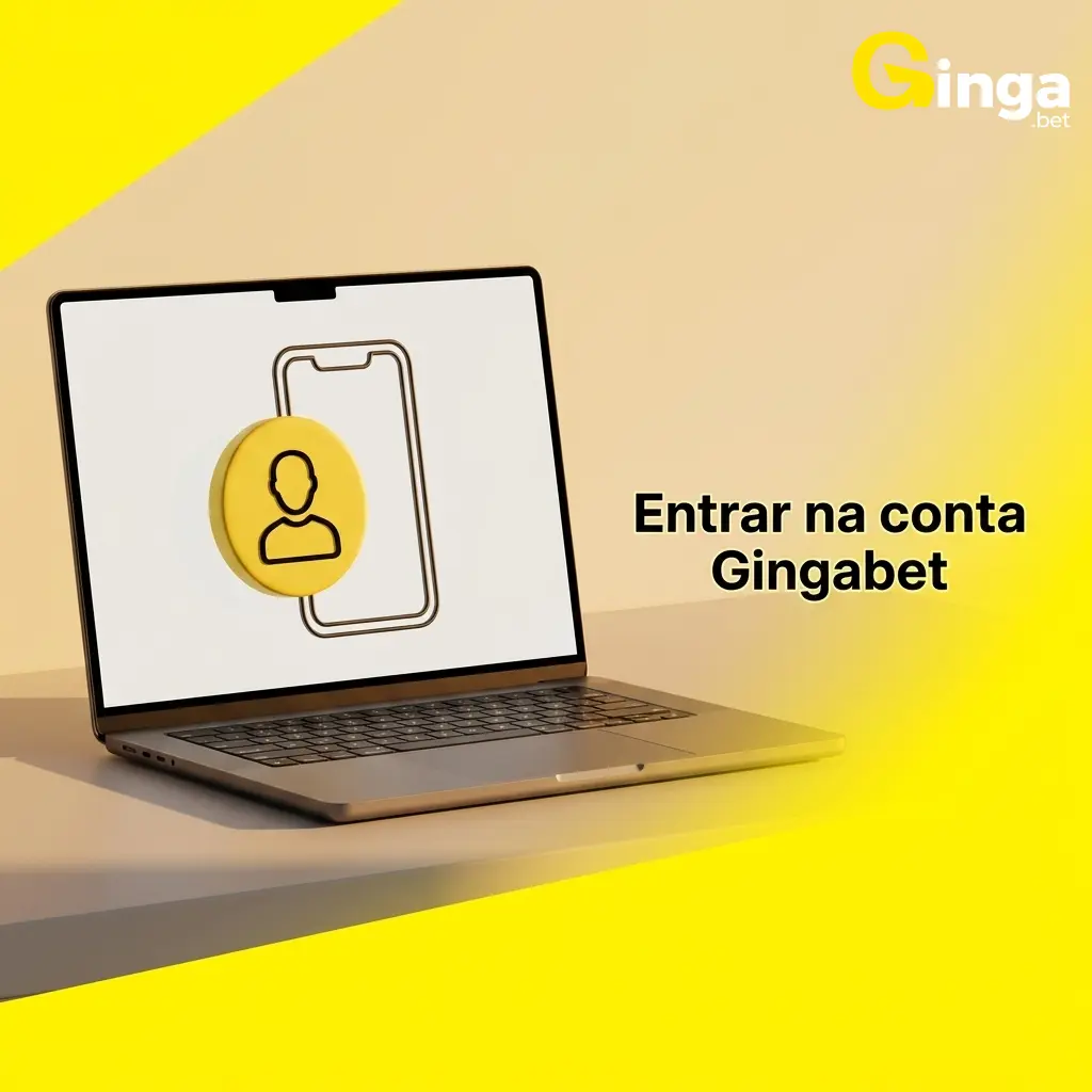 Tela de login da Gingabet com campos de e-mail e senha para acessar a conta