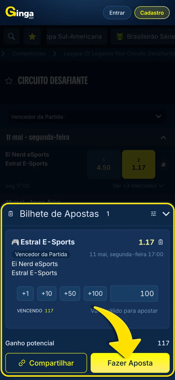Confirme seu palpite agora na Gingabet.